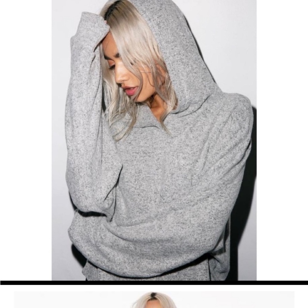 Joah Brown cocoon hooded sweatshirt
